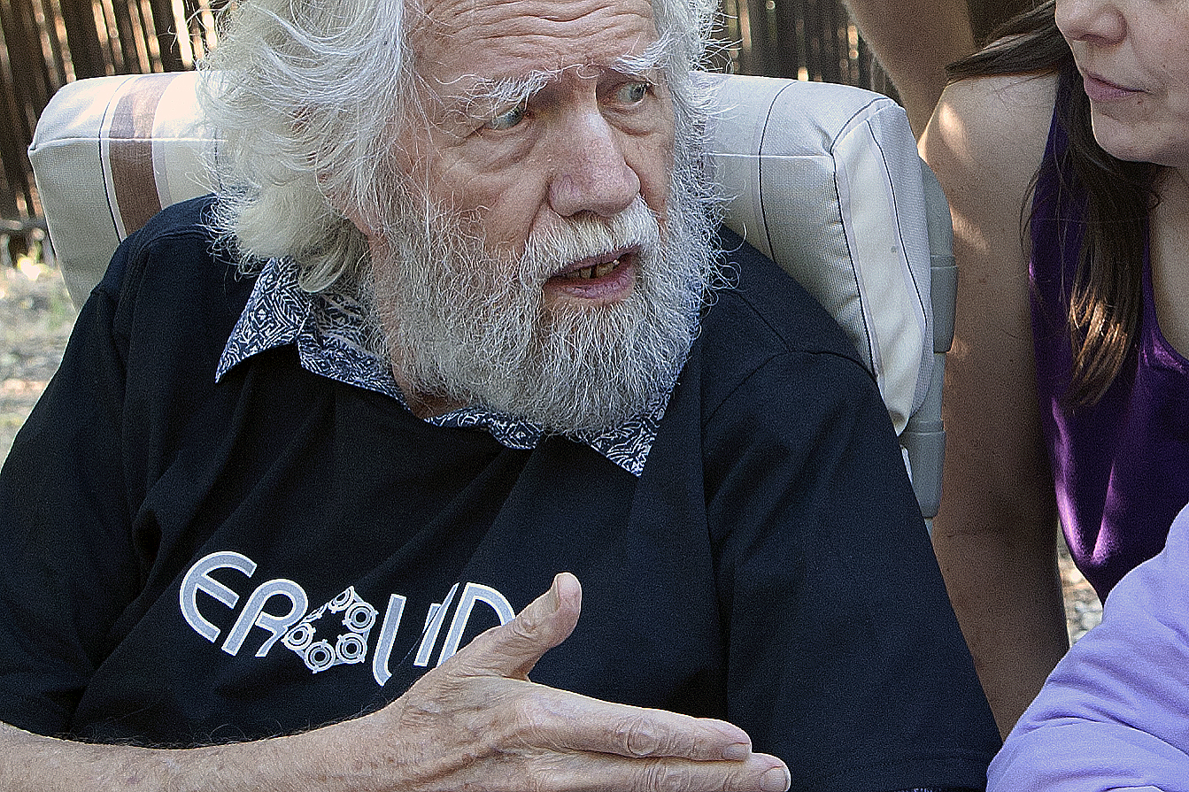 Alexander Shulgin at the farm 2009 Creative Commons Wikipedia Godfather of Ecstasy