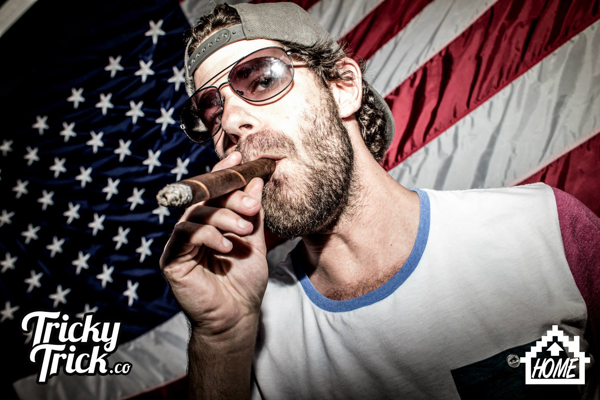 The Hundred Bar Standard Rooftop 4th of July Cigar American Flag