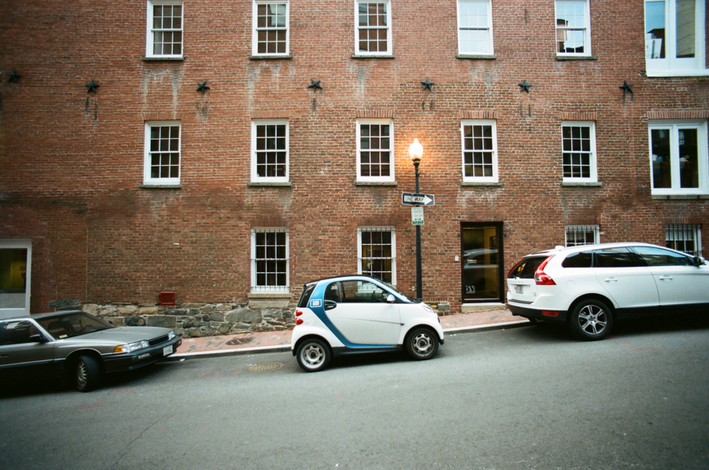 The way a typical car2go driver parks in the city. The way a typical car2go driver parks in the city.