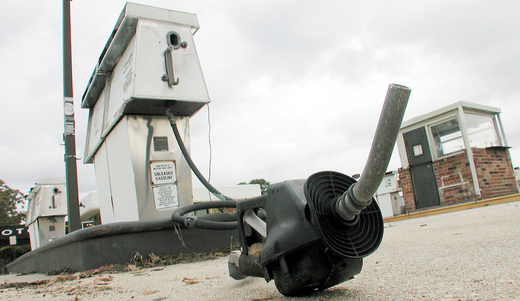 Gas pump abandoned gas station Gas pump abandoned gas station