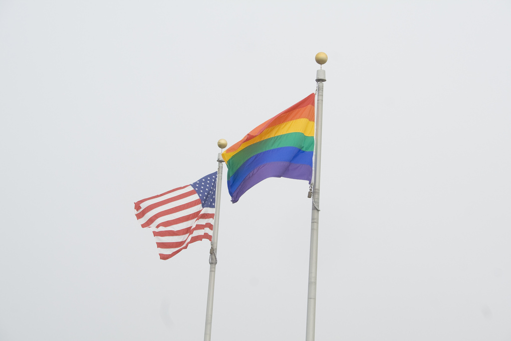 Gay Pride American USA Flag