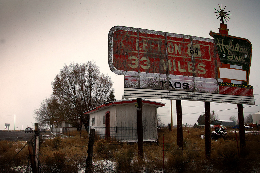 Vintage Holiday Inn Billboard Decay Vintage Holiday Inn Billboard Decay