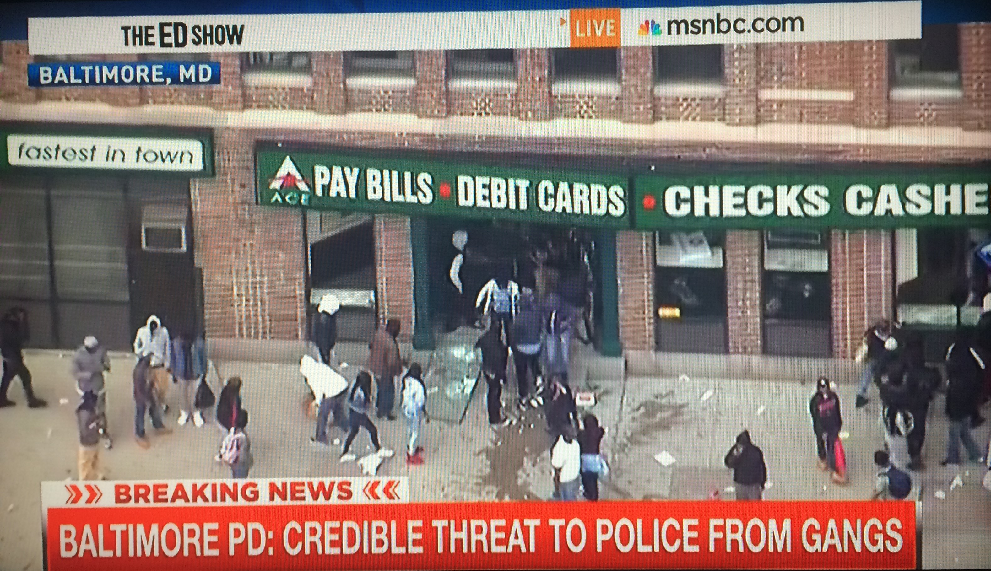 Baltimore Riots ACE Payday Loans Looting