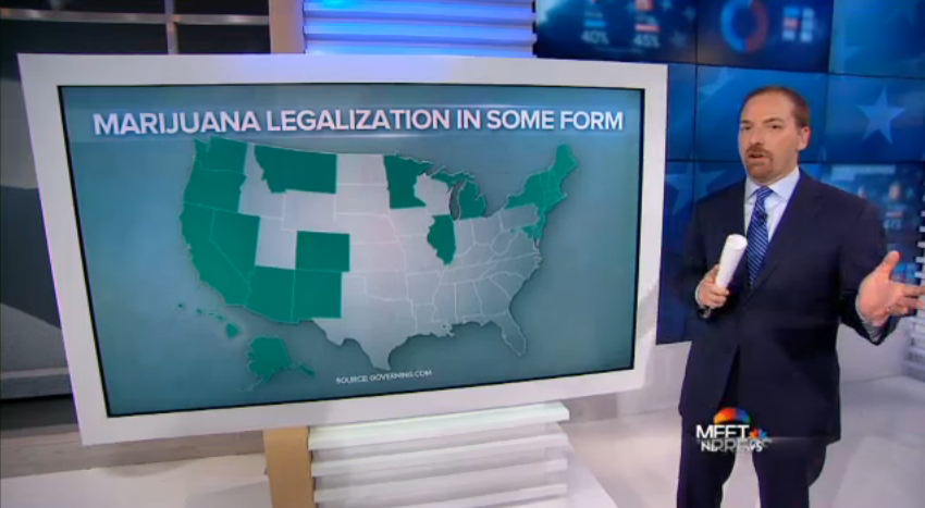 Meet the Press Marijuana Red Blue Divide Meet the Press Marijuana Red Blue Divide