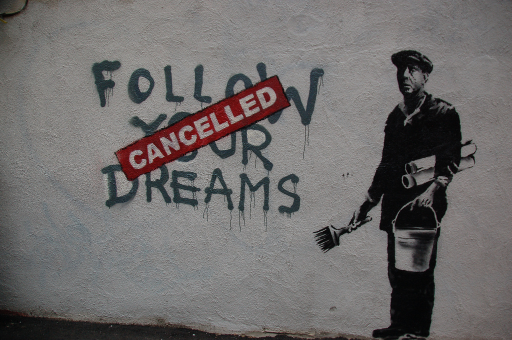 Banksy Boston Follow Your Dreams Canceled