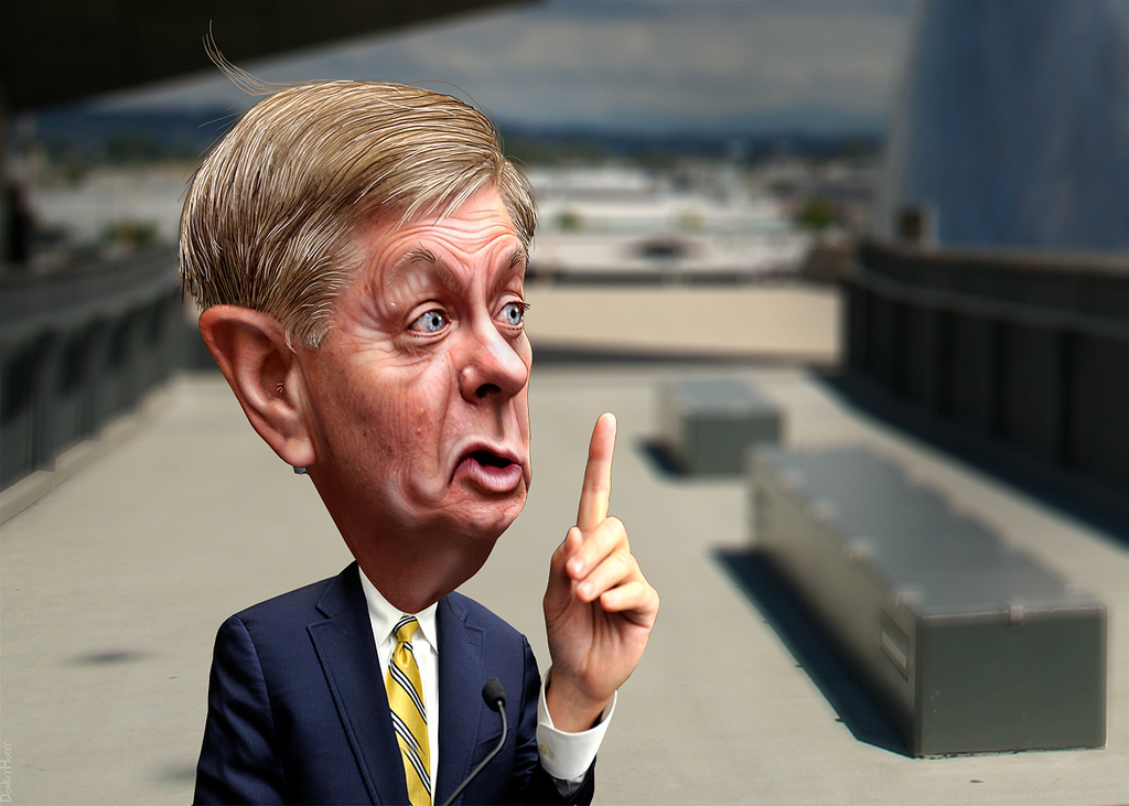 Lindsey Graham DonkeyHotey Lindsey Graham DonkeyHotey