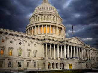 capitol dome storm clouds