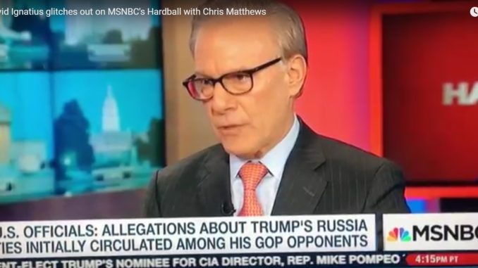 David Ignatius Glitches out on MSNBC Hardball Chris Matthews