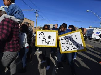 Ink Coffee Gentrification Protest